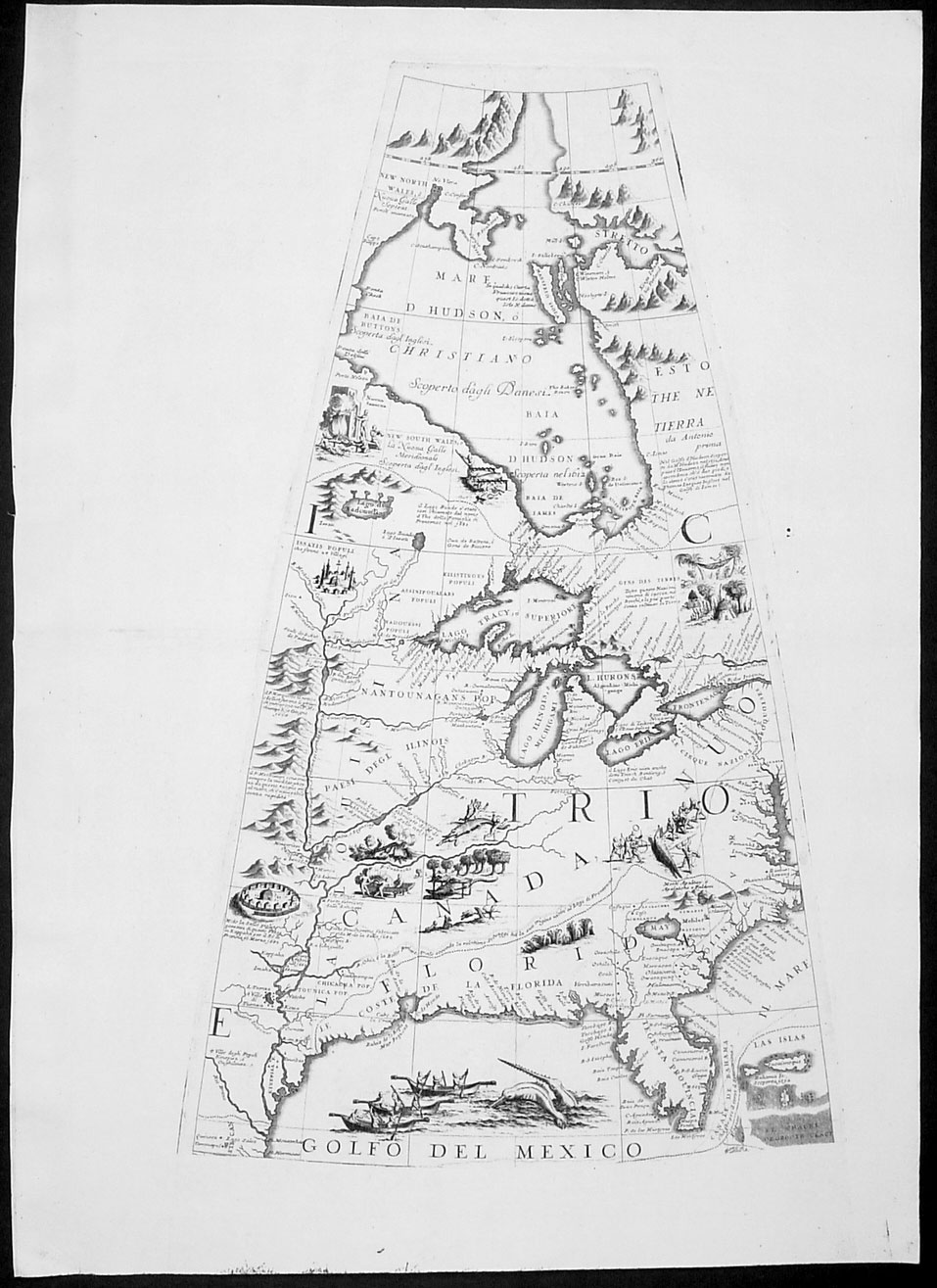 1696 Coronelli Antique Maps 24 Globe Gores & 2 Calottes