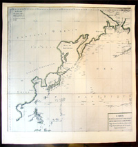 1775 Benard Buffon Map of Alaska Siberia China Korea