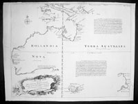 1744 Em. Bowen 1st Map of Australia by an Englishman